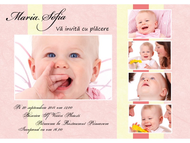 Invitatii Botez Personalizate